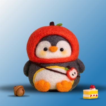 Apple Penguin DIY felting kit by Joypok.