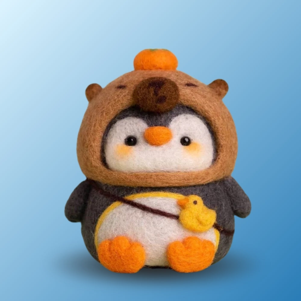 Capy Penguin DIY felting kit by Joypok.