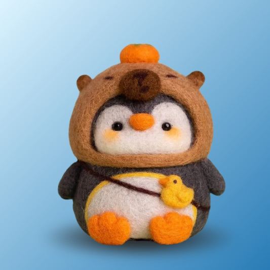 Capy Penguin DIY felting kit by Joypok.