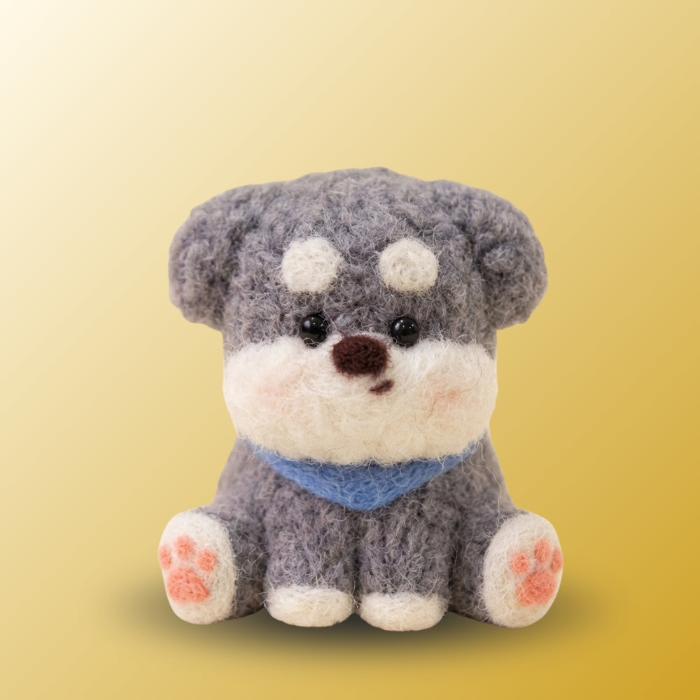 Faithful Schnauzer DIY felting kit by Joypok.