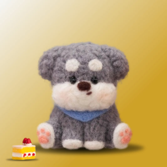 Faithful Schnauzer DIY felting kit by Joypok.