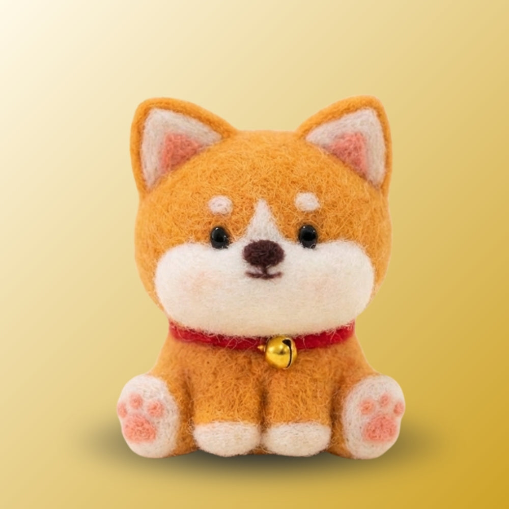 Lucky Shiba DIY felting kit by Joypok.