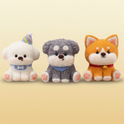 Sit, Stay, Felt! dog DIY felting bundle by Joypok.