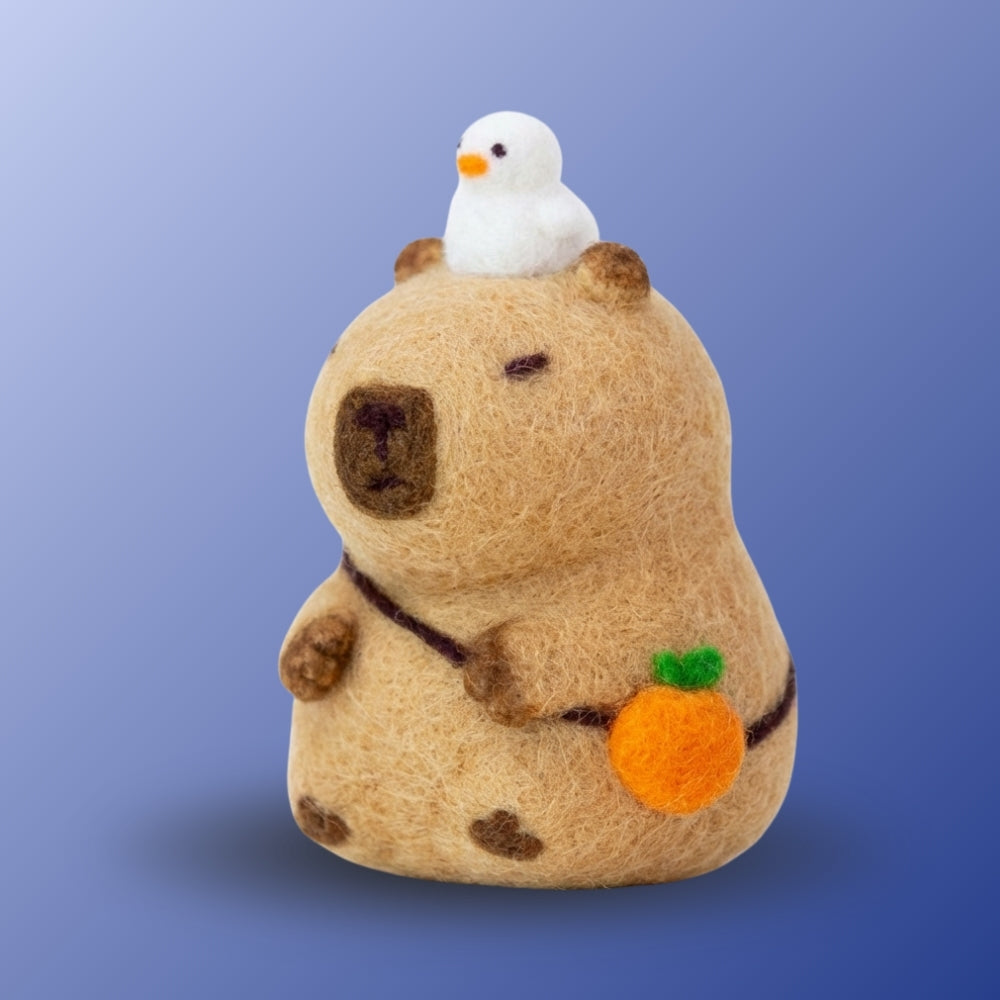 Zen Capybara DIY felting kit by Joypok.
