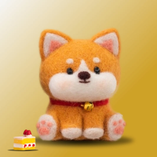 Lucky Shiba DIY felting kit by Joypok.