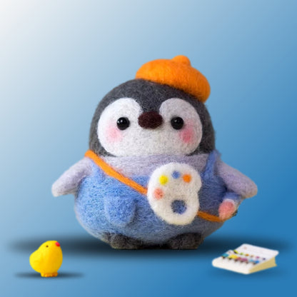 Painter Penguin DIY felting kit by Joypok.
