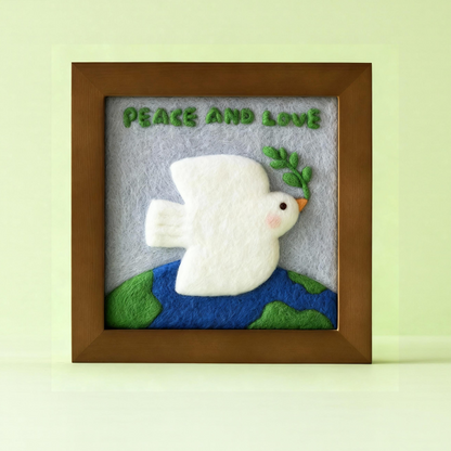 Peace Dove DIY felting kit by Joypok.