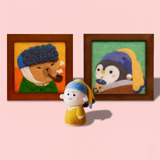 The Poke Museum art DIY felting bundle by Joypok.