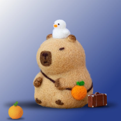 Zen Capybara DIY felting kit by Joypok.